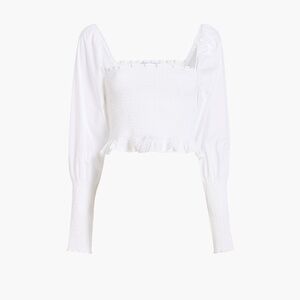 Hill House Home The Grace Nap Top - White Cotton Size SWhite Cotton / S